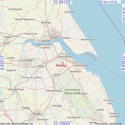 Keelby on map