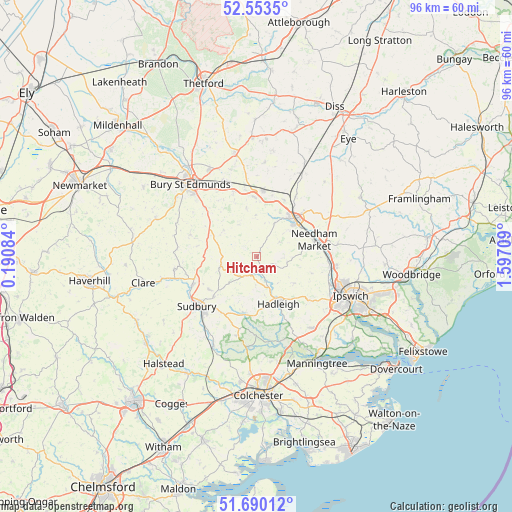 Hitcham on map