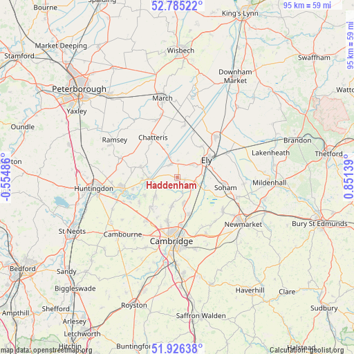 Haddenham on map
