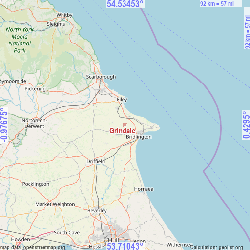 Grindale on map