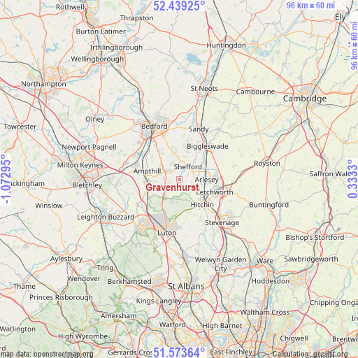Gravenhurst on map