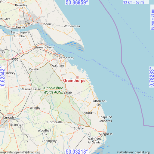 Grainthorpe on map