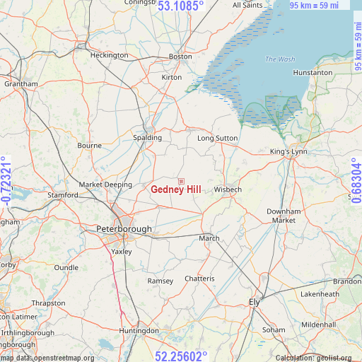Gedney Hill on map