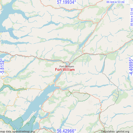 Fort William on map