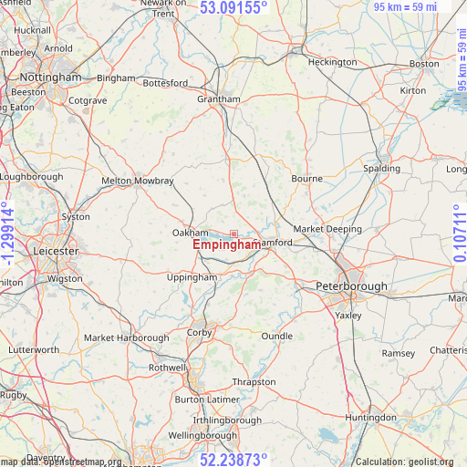 Empingham on map