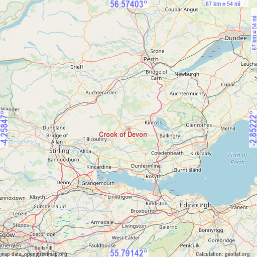 Crook of Devon on map