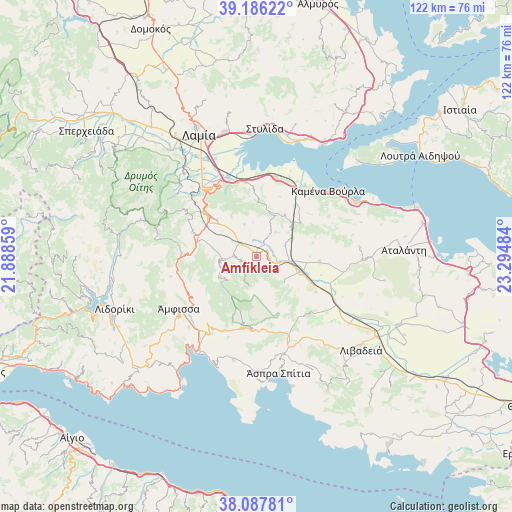 Amfíkleia on map