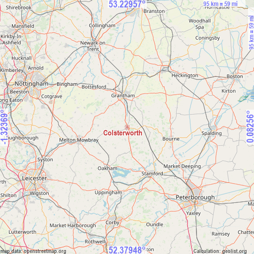 Colsterworth on map