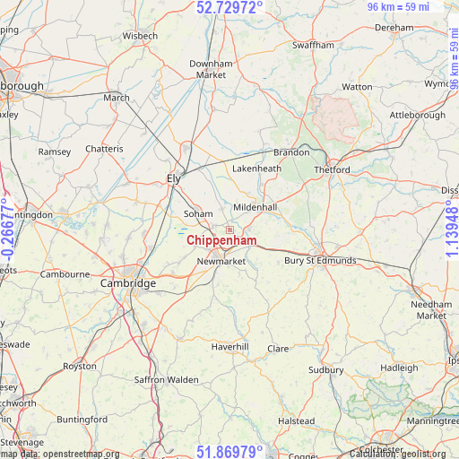 Chippenham on map