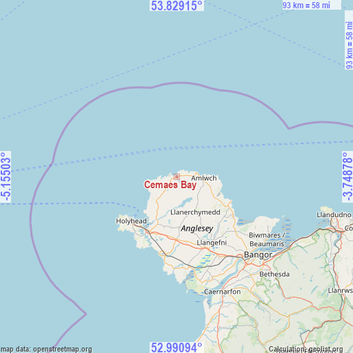 Cemaes Bay on map