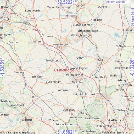 Castlethorpe on map