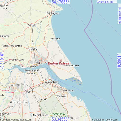 Burton Pidsea on map