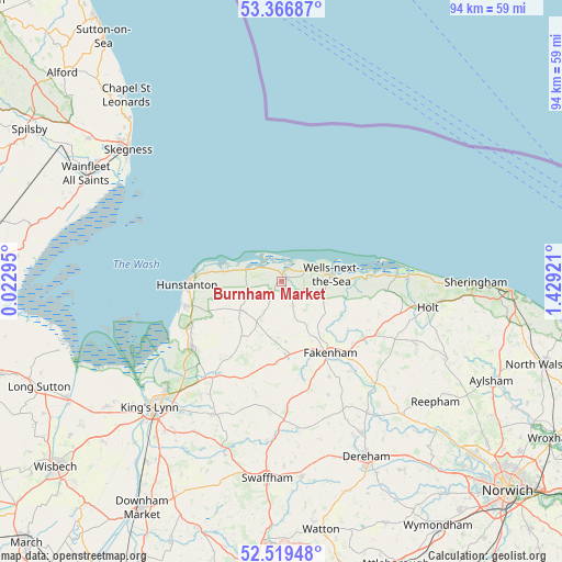 Burnham Market on map