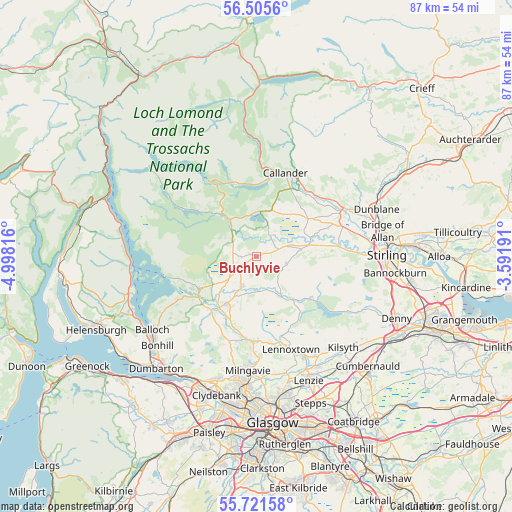 Buchlyvie on map