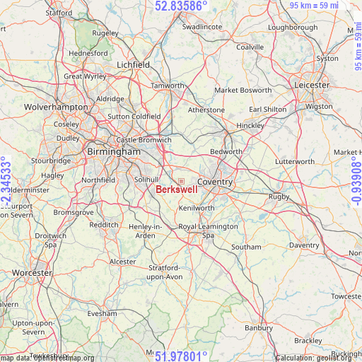 Berkswell on map