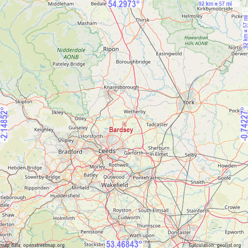 Bardsey on map