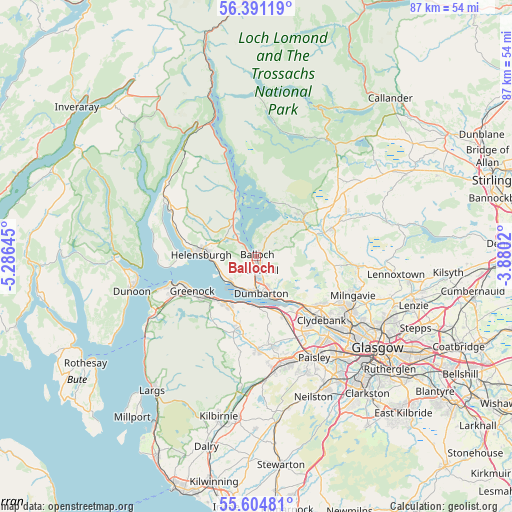 Balloch on map