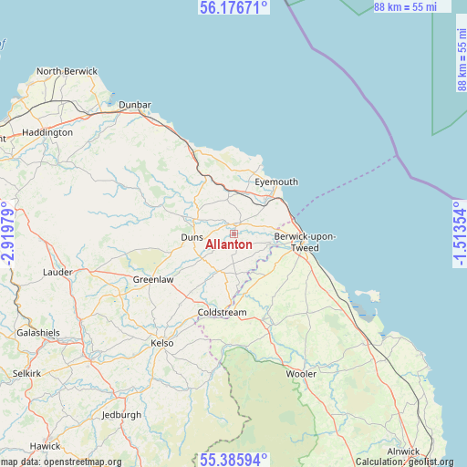 Allanton on map