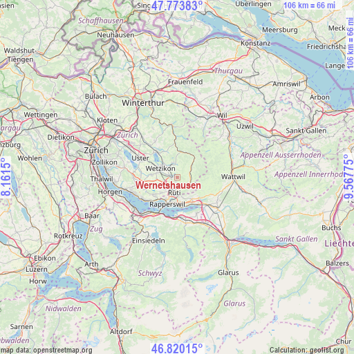Wernetshausen on map