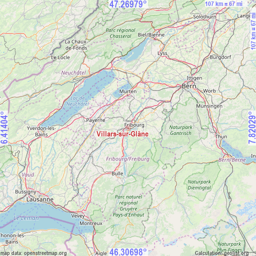 Villars-sur-Glâne on map