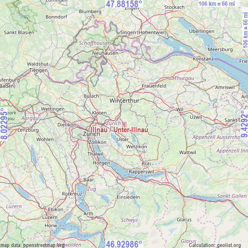 Illnau / Unter-Illnau on map
