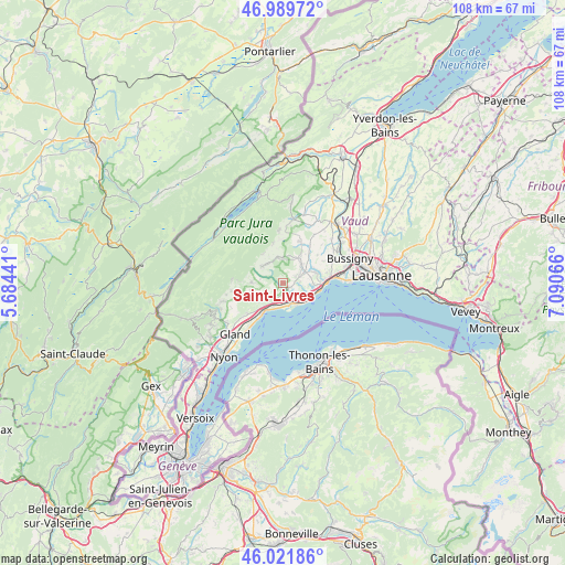 Saint-Livres on map