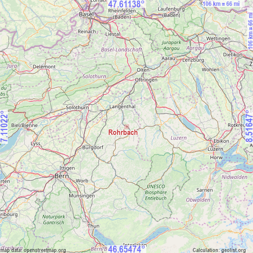 Rohrbach on map