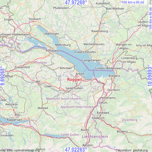 Roggwil on map