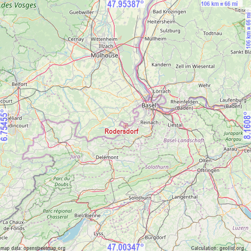Rodersdorf on map