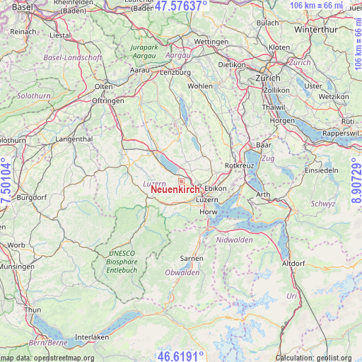 Neuenkirch on map