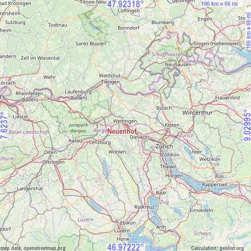 Neuenhof on map