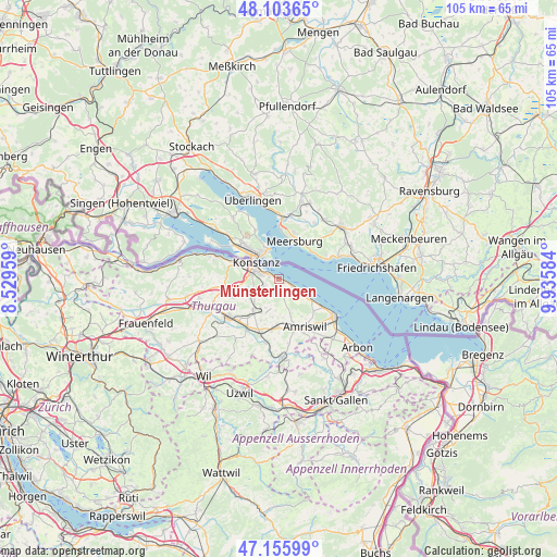 Münsterlingen on map