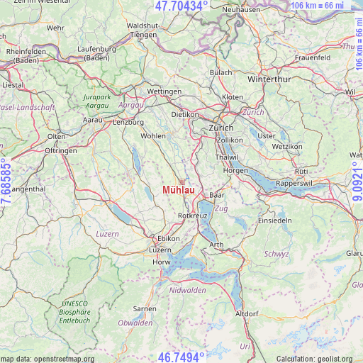 Mühlau on map