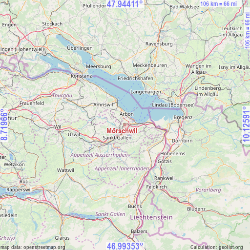 Mörschwil on map