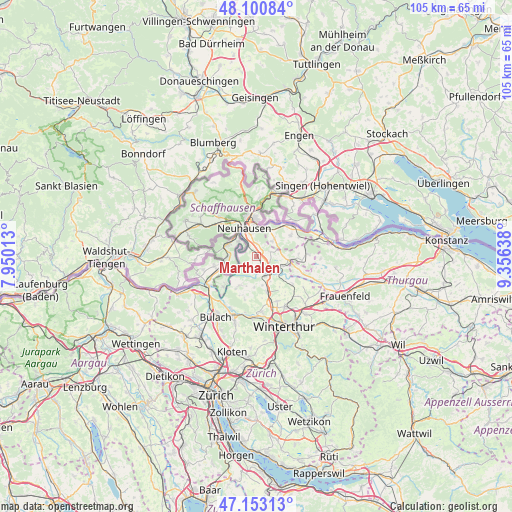 Marthalen on map