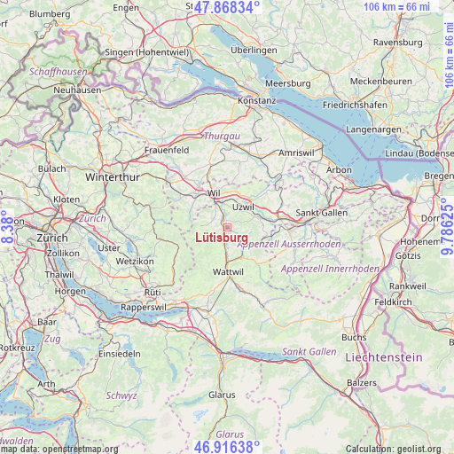 Lütisburg on map