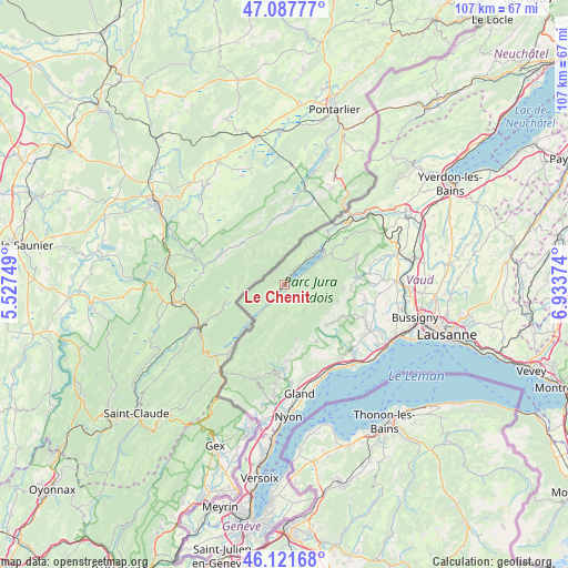 Le Chenit on map