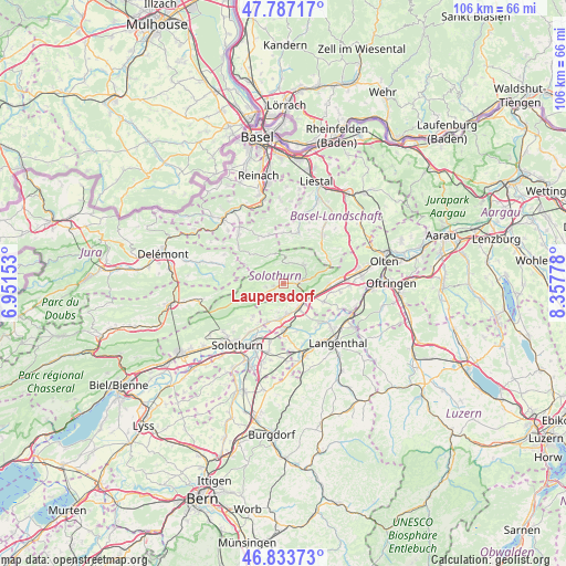 Laupersdorf on map