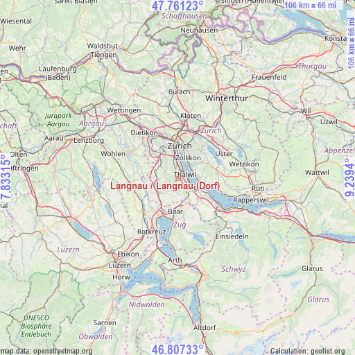 Langnau / Langnau (Dorf) on map