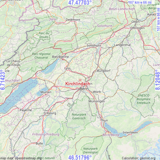 Kirchlindach on map