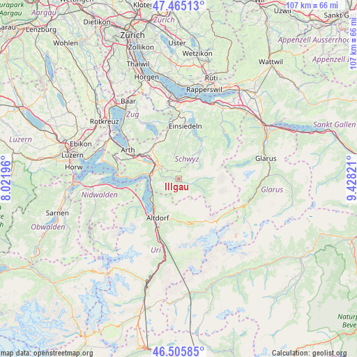 Illgau on map