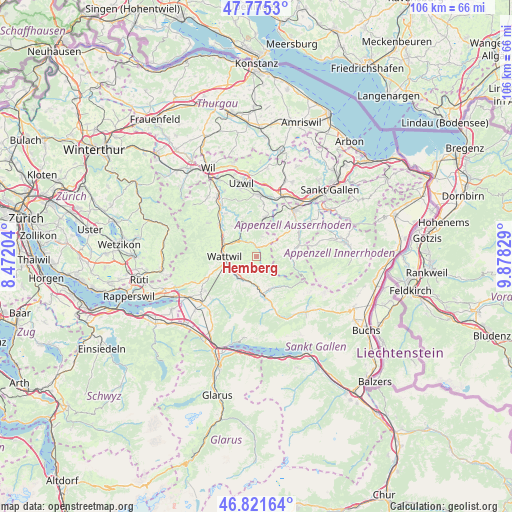 Hemberg on map