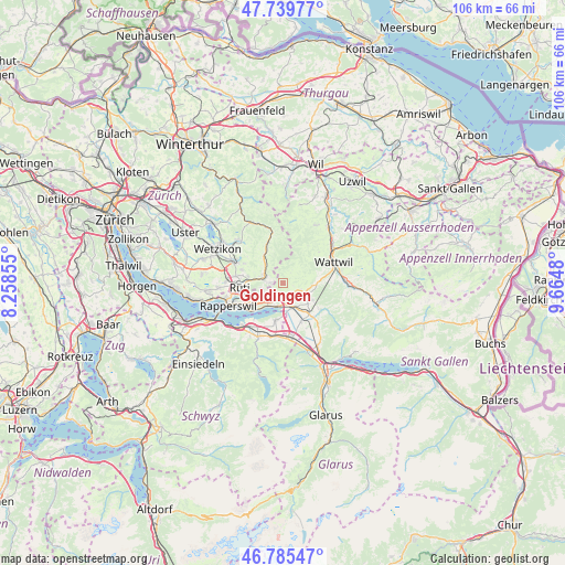 Goldingen on map