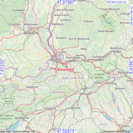 Frenkendorf on map