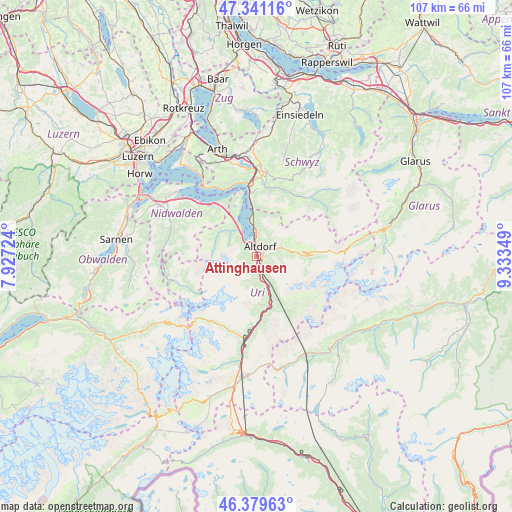 Attinghausen on map