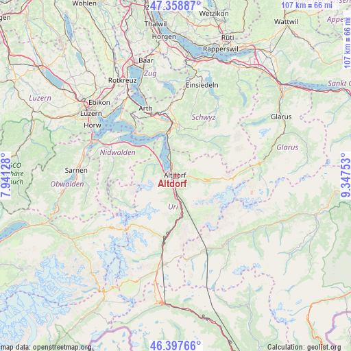 Altdorf on map
