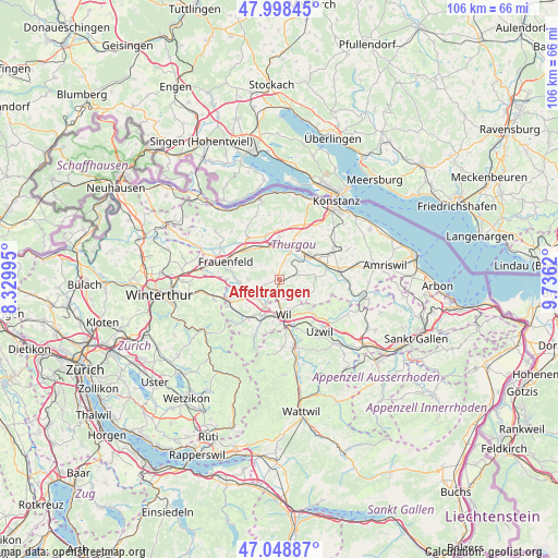 Affeltrangen on map