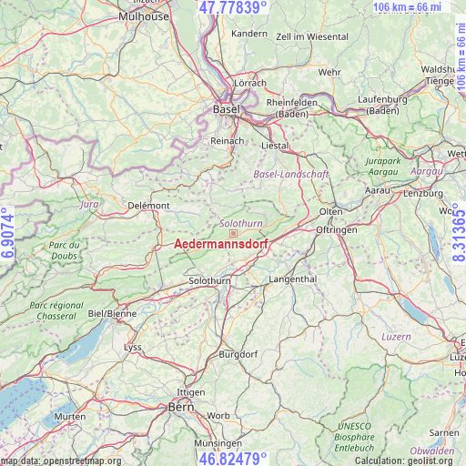 Aedermannsdorf on map