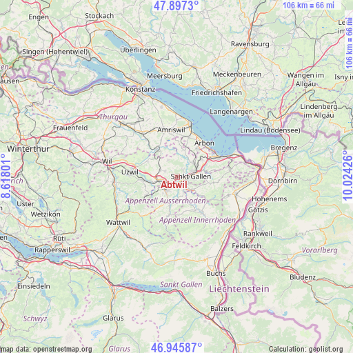 Abtwil on map