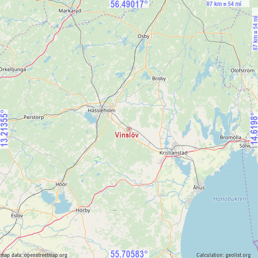 Vinslöv on map